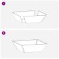 Preview: Metall Pflanzer Verwitterter Stahl 50 x 50 x 15 cm