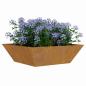 Preview: Metall Pflanzer Verwitterter Stahl 50 x 50 x 15 cm