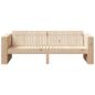 Preview: Garten Sofa 3-Sitzer Natur Massivholz Kiefer Mittel Langlebig