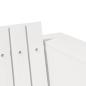 Preview: Garten-Sofa 3-Sitzer Weiß Holz Mittel Langlebig Outdoor-Sofa