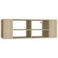 Preview: TV-Wandschrank Sonoma-Eiche 102x35x35 cm Holzwerkstoff