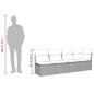 Preview: Gartensofa mit Kissen 4-Sitzer Braun Poly Rattan