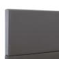 Preview: Bettgestell Grau Kunstleder 100x200 cm