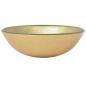 Preview: Badezimmer Waschbecken mit Wasserhahn und Ablaufgarnitur Gold