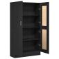 Preview: Bücherregale 2er Set Schwarz Eiche 165x30,5x150 cm Holzwerkstoff