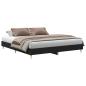 Preview: Bettgestell Schwarz Eiche 180x200 cm Hergestelltes Holz