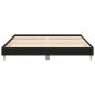 Preview: Bettgestell Schwarz Eiche 180x200 cm Hergestelltes Holz