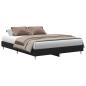 Preview: Bettgestell Schwarz-Eiche 150x200 cm Sperrholz