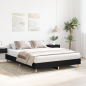 Preview: Bettgestell Schwarz-Eiche 150x200 cm Sperrholz