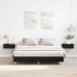 Preview: Bettgestell Schwarze Eiche 140x200 cm Konstruiertes Holz