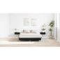 Preview: Bettgestell Schwarze Eiche 140x200 cm Konstruiertes Holz