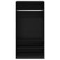 Preview: Kleiderschrank in Schwarz mit Eiche 100x50x200 cm aus Holzwerkstoff