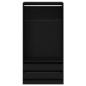 Preview: Kleiderschrank in Schwarz und Eiche, 100x50x200 cm, aus Holzwerkstoff