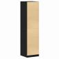 Preview: Kleiderschrank in Schwarz, Eiche, 50x50x200 cm aus Holzwerkstoff