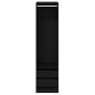 Preview: Kleiderschrank in Schwarz, Eiche, 50x50x200 cm aus Holzwerkstoff