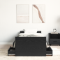 Preview: Bettgestell ohne Matratze Schwarz Eiche 75x190 cm Holzwerkstoff
