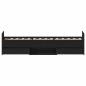 Preview: Bettgestell ohne Matratze Schwarz Eiche 75x190 cm Holzwerkstoff