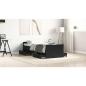 Preview: Bettgestell ohne Matratze Schwarz Eiche 75x190 cm Holzwerkstoff