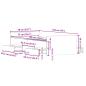 Preview: Bettgestell ohne Matratze Schwarz Eiche 75x190 cm Holzwerkstoff