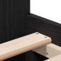 Preview: Bettgestell ohne Matratze Schwarz Eiche 90x190 cm Holzwerkstoff