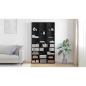 Preview: CD-Regal Schwarz Eiche 101x23x177,5 cm Holzwerkstoff