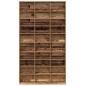 Preview: CD Schrank - Altes Holz - 101x23x177,5 cm - Holzwerkstoff
