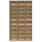 Preview: CD-Schrank in Artisan Eiche - 101x23x177.5 cm aus Holzwerkstoff