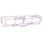 Preview: TV Schränke 2 Stück mit LED Lichtern Schwarze Eiche Holzwerkstoff, TV Schrank mit LED Schwarze Eiche 120x35x40 cm Holzwerkstoff