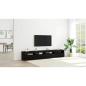 Preview: TV Schränke 2 Stück mit LED Lichtern Schwarze Eiche Holzwerkstoff, TV Schrank mit LED Schwarze Eiche 120x35x40 cm Holzwerkstoff