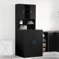 Preview: ARDEBO.de - Waschmaschinenschränke 2 Stk. Schwarze Eiche 70.5x71.5x181.5 cm Holzwerkstoff, Waschmaschinenschrank - Schwarze Eiche - 70.5x71.5x91.5 cm - Aus Holzwerkstoff