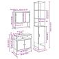 Preview: Waschbeckenunterschrank mit integriertem Becken Altholz Holzwerkstoff
