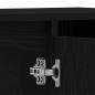Preview: 3-teiliges Badezimmermöbel Set schwarze Eiche Holzwerkstoff, Badschrank schwarze Eiche 30x30x190 cm Holzwerkstoff, Badschrank schwarze Eiche 30x30x100 cm Holzwerkstoff