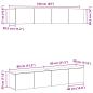 Preview: 4-teiliges TV-Schranksystem zur Wandmontage in Schwarz und Eiche aus Holzwerkstoff