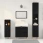 Preview: 3-teiliges Badezimmer Schrank Set Schwarze Eiche Holzwerkstoff