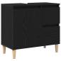 Preview: 3-teiliges Badezimmer Schrank Set Schwarze Eiche Holzwerkstoff