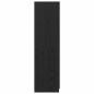 Preview: Kleiderschrank Schwarz Eiche 80x51x180 cm Werkstoff
