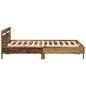Preview: Bettgestell Rustikales Altholz Massivholz Altholz 200 x 200 cm