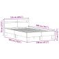 Preview: Holz Bettgestell Natur Massivholz 120 x 200 cm Langlebig