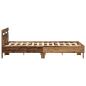 Preview: Holz Bettgestell Natur Massivholz 120 x 200 cm Langlebig