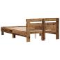 Preview: Holz Bettgestell Natur Massivholz 120 x 200 cm Langlebig