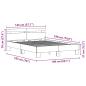 Preview: Holz Bettgestell Reclaimed Wood 140 x 190 cm Verstellbar