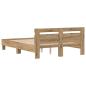 Preview: Eichenbettgestell Handwerkliche Eiche Massivholz Eiche 140 x 190 cm