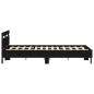 Preview: Eichenbettgestell Schwarze Eiche Holzwerkstoff 135 x 190 cm