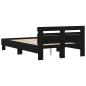 Preview: Eichenbettgestell Schwarze Eiche Holzwerkstoff 135 x 190 cm