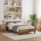 Preview: Bettgestell aus Holzwerkstoff Alte Holzoptik Holzwerkstoff