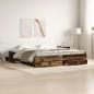 Preview: ARDEBO.de - Bett mit Schubladen Altholz 180x200 cm Holzwerkstoff