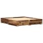 Preview: Bett mit Schubladen Altholz 180x200 cm Holzwerkstoff