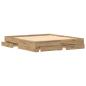 Preview: Bett mit Schubladen Artisan Eiche 180x200 cm Holzwerkstoff