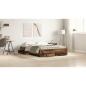 Preview: Bettgestell mit Schubladen Altholz Holzwerkstoff 160 x 200 cm