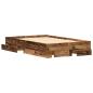 Preview: Bettrahmen mit Schubladen Altholz 120 x 200 cm Holzwerkstoff